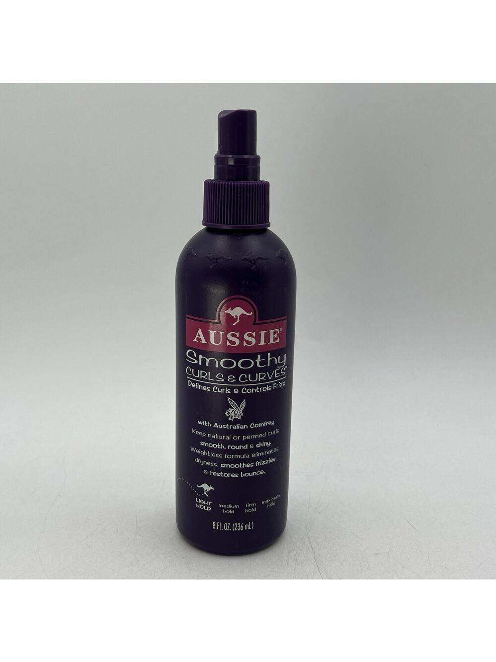 Vtg 1990s Aussie Smoothly Curls & Curves LIGHT HOLD Spray GRAPE 8 oz 80% FULL